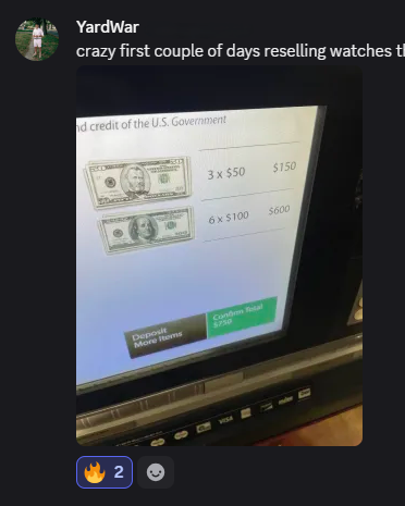 Customer result screenshot