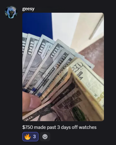 Customer result screenshot