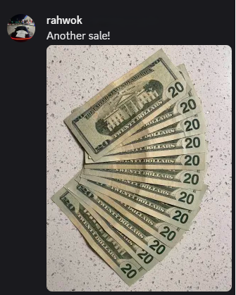 Customer result screenshot